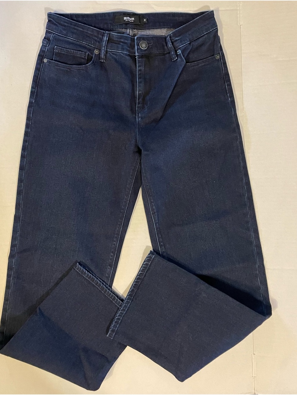 Hudson Jeans Deep Indigo Straight-Leg Women's Jeans - Picture 3 of 7